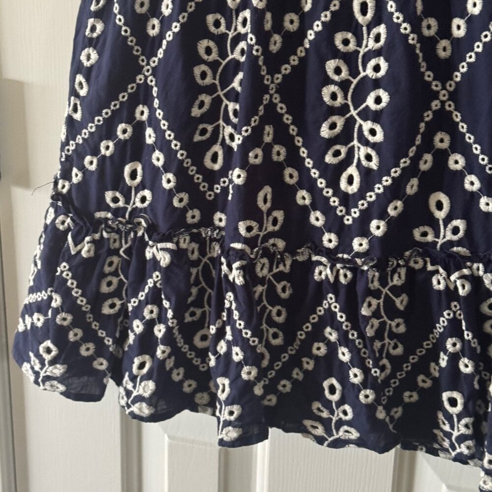 Mi Ami Womens Navy and Cream Dress Size M Medium P3 - Picture 3 of 12